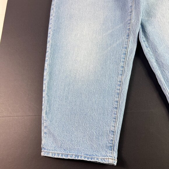 Madewell Jean Women 33x22* Balloon Baggy High Rise Crop Light Blue Denim Tag 31P - Picture 6 of 16